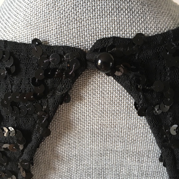 David Rose Sequin Black Dress - Picture 7 of 9